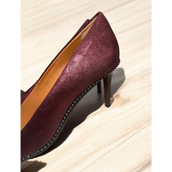 Coach G1226 Beadchain Glitter Suede Pump Size 8 - Picture 7 of 11